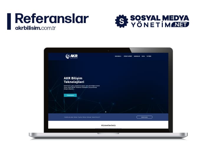 Akr Bilişim ve Teknoloji — Web Tasarımı çalışması